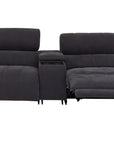 Sinatra - Fabric 3 Seater Sofa with Console and Speaker