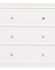 Saturn - White 3Dr Deep Chest Of Drawers