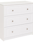 Saturn - White 3Dr Deep Chest Of Drawers
