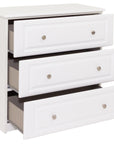 Saturn - White 3Dr Deep Chest Of Drawers