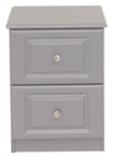 Mira - Charcoal 2Dr Deep Bedside Locker