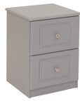 Mira - Charcoal 2Dr Deep Bedside Locker