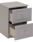 Mira - Charcoal 2Dr Deep Bedside Locker