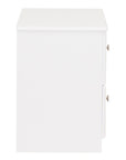 Saturn - White 2Dr Deep Bedside Locker