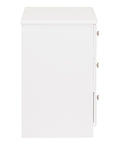 Saturn - White 3Dr Deep Bedside Locker