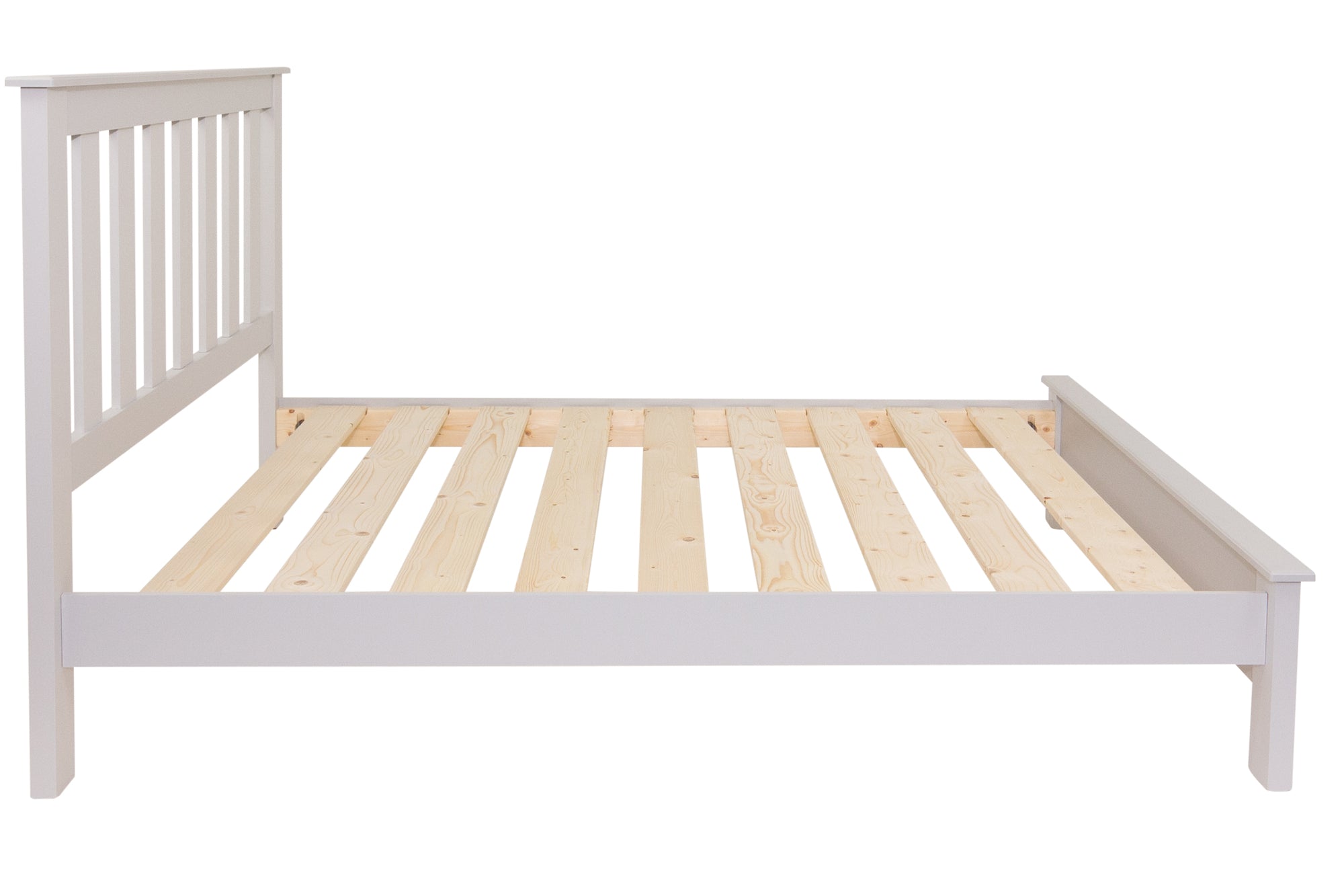 Jupiter - Grey 4Ft Small Double Bed Frame