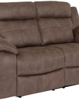 Richmond - Brown Fabric 2 Seater Recliner Sofa
