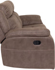 Richmond - Brown Fabric 2 Seater Recliner Sofa