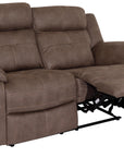 Richmond - Brown Fabric 2 Seater Recliner Sofa