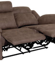 Richmond - Brown Fabric 2 Seater Recliner Sofa