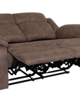 Richmond - Brown Fabric 2 Seater Recliner Sofa