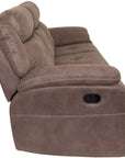 Richmond - Brown Fabric 3 Seater Recliner Sofa