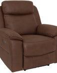 Jordan Brown Fabric Power Recliner