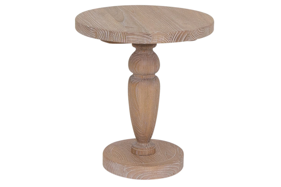 Killimor Oak Solid Wood Round Lamp Table Craughwell Furniture Carpets Ltd