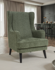 Ellen - Green Fabric Accent Armchair