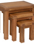 Kinsale Oak Nests Of Tables set of 3
