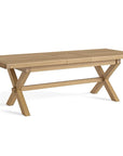 Kinvara oak Cross leg Extension Dining Table 2 metres to 2.4 metres