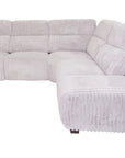 Leonardo Reclining Corner Suite in soft cord fabric