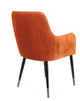 Sauron - Orange Velvet Dining Chair
