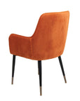 Sauron - Orange Velvet Dining Chair