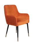 Sauron - Orange Velvet Dining Chair