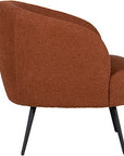 Danube - Orange Fabric Accent Armchair