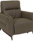 Santiago Forest Green Leather Power Recliner