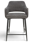 Roxy - Grey Counter Bar Stool With Black Leg