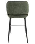 Roxy - Green High Bar Stool With Black Leg