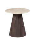 Vienna Lamp Table wood and faux marble