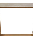 Lavita - Marble And Wood Console Table