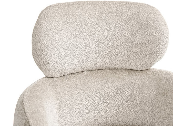 Peru - Beige Fabric Dining Chair