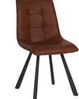 Sina Brown Faux Leather Dining Chair
