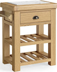 Kinvara - Marble And Oak Small Kitchen Island