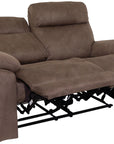 Jasmine - Taupe Fabric 2 Seater Recliner Sofa