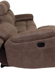 Jasmine - Taupe Fabric 3 Seater Recliner Sofa