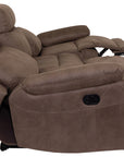 Jasmine - Taupe Fabric 3 Seater Recliner Sofa