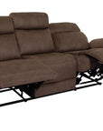 Jasmine - Taupe Fabric 3 Seater Recliner Sofa