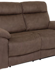 Jasmine - Taupe Fabric 2 Seater Recliner Sofa
