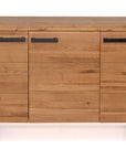 Addison - Oak Wood And Metal 3 Door Sideboard