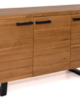 Addison - Oak Wood And Metal 3 Door Sideboard
