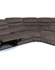 Aluna - Taupe Fabric Corner Recliner Sofa