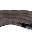 Aluna - Taupe Fabric Corner Recliner Sofa