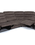Aluna - Taupe Fabric Corner Recliner Sofa