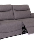 Angelo - Grey Fabric 2.5 Seater Recliner Sofa