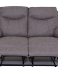 Angelo - Grey Fabric 2 Seater Recliner Sofa