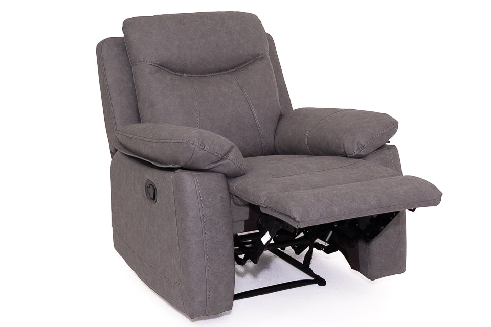 Angelo - Grey Fabric Recliner Chairs