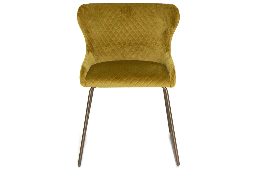 Aria - Green Fabric Dining Chair