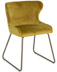 Aria - Green Fabric Dining Chair