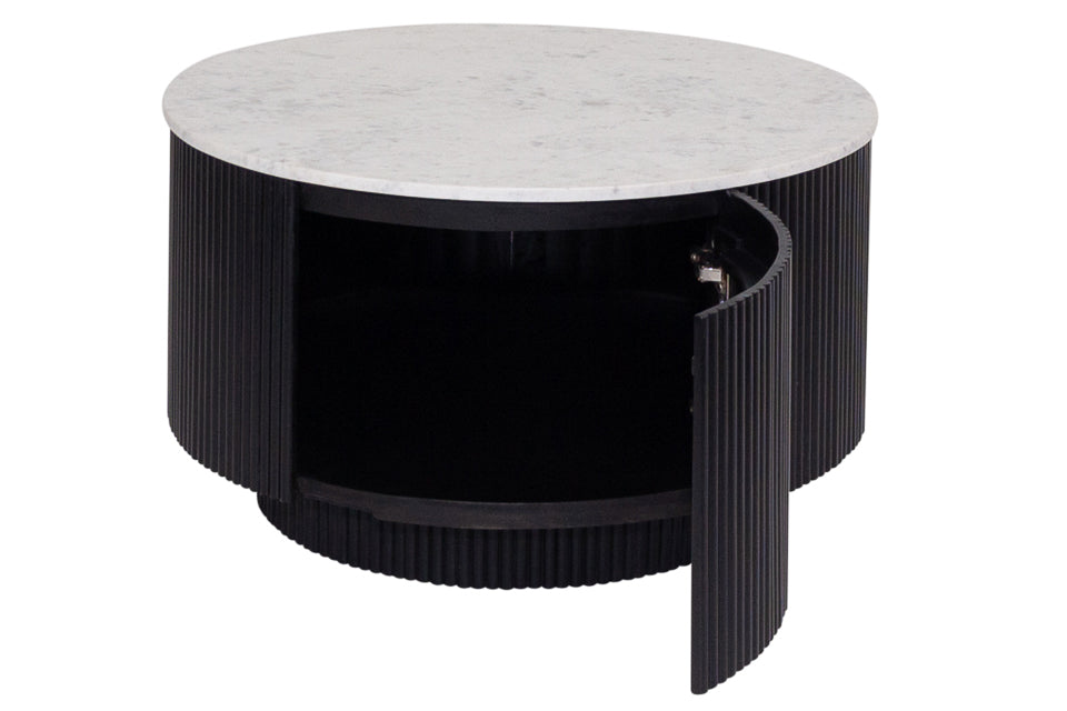 Balla - Black Storage Coffee Table With Door